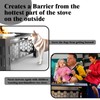 Lezbanz Fire Pit Surround Tabletop Use for Solo Stove Bonfire
