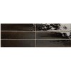 2.5 x 9.5 Venetian Alchemist Obsidian Black Italian Wall Tile