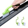 2pcs Hand-held Groove Gap Cleaning Tools Door Window Track Kitchen