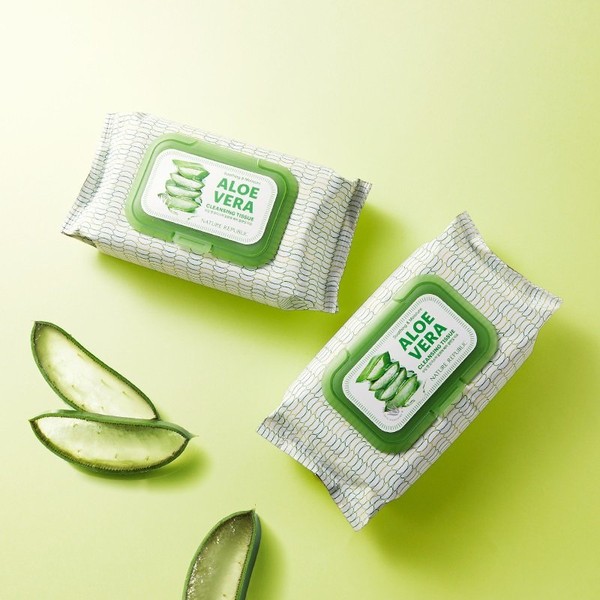 Nature Republic [1+1] Soothing &amp; Moisture Aloe Vera Cleansing Tissue,