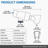 G-Promise Metal Shower Head Holder for Hand Held, Adjustable Bracket,