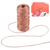 UFURMATE Decorative Metallic String, 100M/328 Ft Rose Gold Wrapping Twine