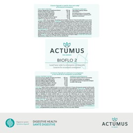 ACTUMUS BIOFLO 2 – Natural and Gentle Laxative – 120 vegicaps (2 Pack)