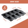 Yinder 4 Pcs Mini Loaf Pan, Carbon Steel with Non-Stick