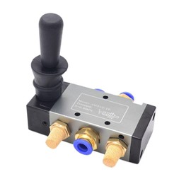 FESTAS 4h210 08 Pneumatic Switch Manual Valve Hand Wrench Valve 4H310 Hand Wrench Control Pneumatic Control Valve 5/2 Way 4H210 Valve(4H210-08,with 10mm Fittings)