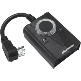 DEWENWILS 24-Hour Outdoor Timer Light Sensor Plug in Outlet Timer for Pool Pump