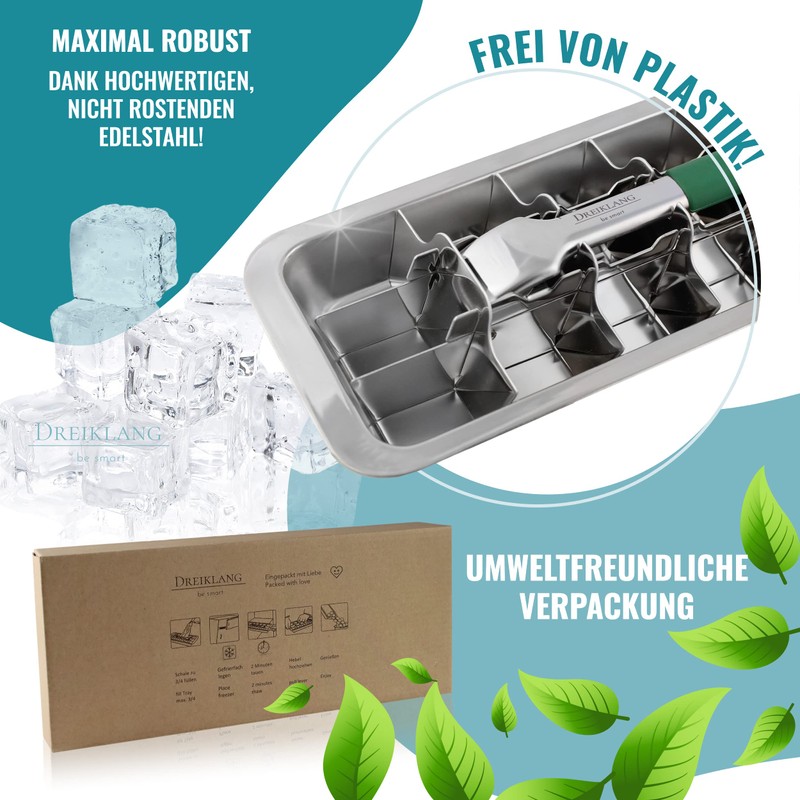 Dreiklang - be smart Stainless Steel Ice Cube Tray 18/8