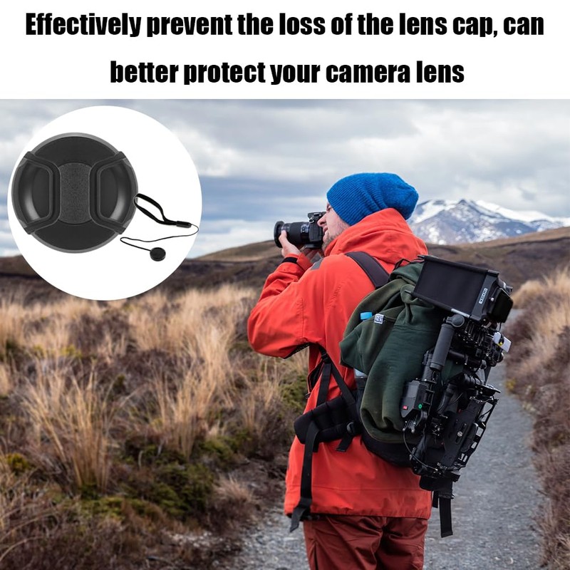 Front Lens Flap Set with Strap for D3000 D3100 D3200