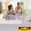 ANRO Oilcloth Tablecloth, Washable, Oilcloth, Garden Tablecloth, Outdoor, Indoor, Round,