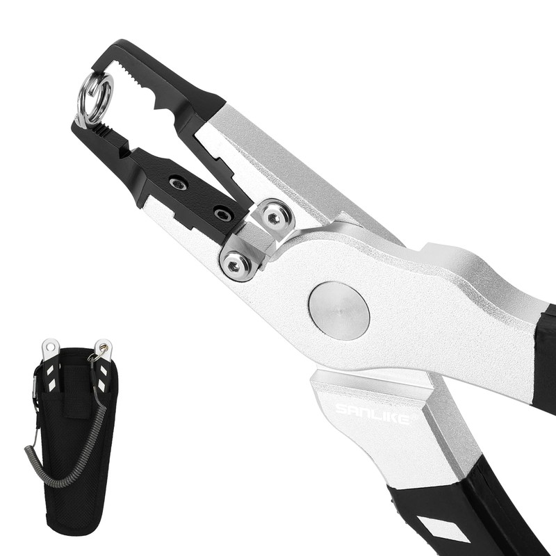 Sanlike Fishing Pliers, Split Ring Pliers, Line Cutter Pliers, Fishing,