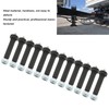 Trailer Axle Shackle Bolt,24PCS Spring Shackle Bolt with Locknut Steel
