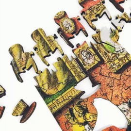 FoxSmartBox Wooden Jigsaw Puzzle for Adults by FoxSmartBox - 365 pcs - The Dogs dinner party