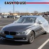 LEIFIDE 12 Pack 12.55 x 21.7ft Universal Plastic Disposable Clear