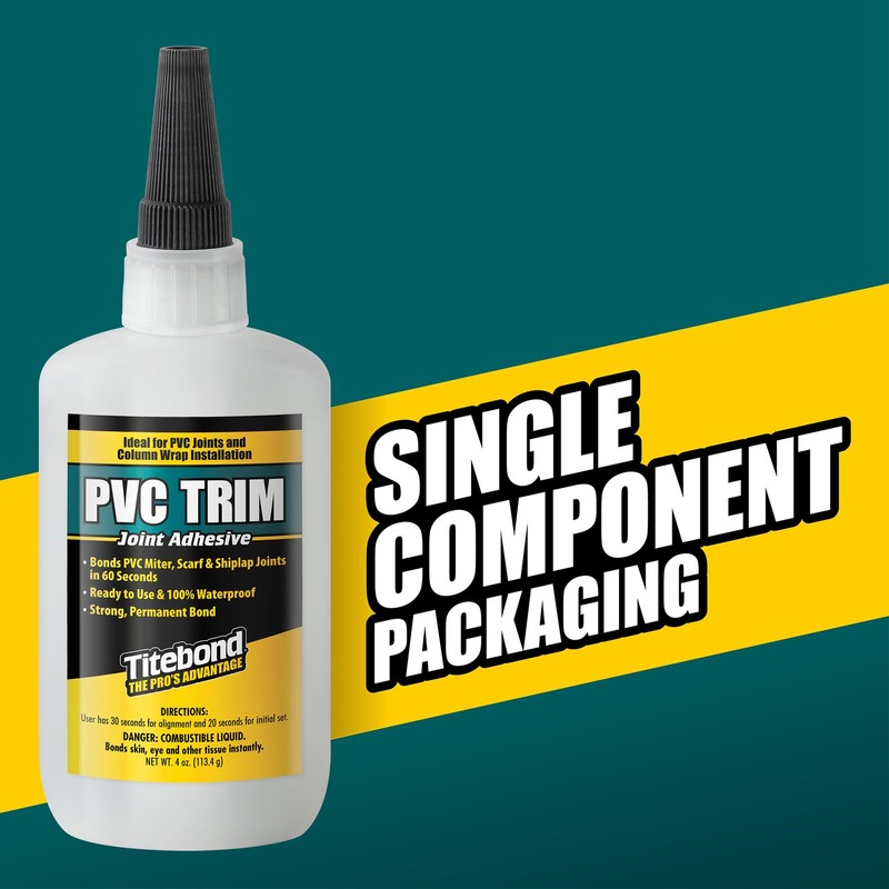Titebond 4 Oz. PVC Trim Joint Adhesive