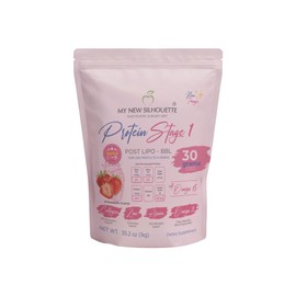 MI NUEVA SILUETA Lipotransfer Protein Stage 1 My New Silhouette is an Isolated Protein with Omegas, 30 Grams per Serving That Helps to Maintain transferred Fat. (Strawberry)