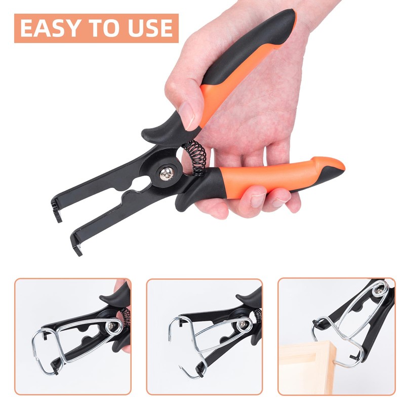 PLATATO 10 Pcs Miter Spring Clamps Kit Spring Loaded Pliers