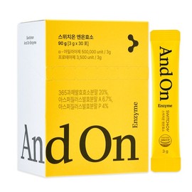 Switch On En-On Enzyme 3g x 30 packets Carbohydrate, Protein, and Gluten Breakdown, Grain Digestion Enzyme / 스위치온 엔온효소 3g x 30포 탄수화물 단백질 글루텐 분해 곡물 소화 효소