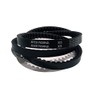 BESTORQ 3VX470 Rubber V-Belt, Raw Edge/Cogged, Black, 47" Length x