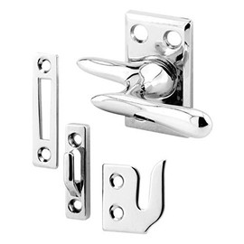 Prime-Line H 3684 Casement Lock, Chrome, 3 Keepers, Screws (1 Set)