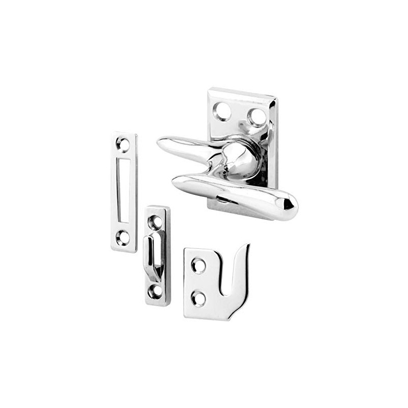 Prime-Line H 3684 Casement Lock, Chrome, 3 Keepers, Screws (1