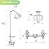 Homewerks 3070-252-BN-B-WS Outdoor Shower Kit with Soap Dish, Corrosion, Rust