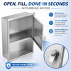 304 Stainless Steel Recessed Paper Towel Dispenser with Lock Commercial