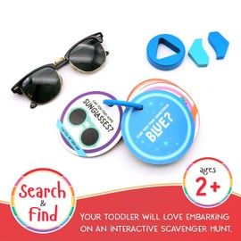 LMC Products Children's Scavenger Hunt | Toddler Activities | Games for 2, 3 Year Old's & Up | Kids Educational Scavenger Hunt Cards (Indoor Edition)