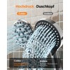 Cobbe Cobbe Duschkopf mit Schlauch, Hochdruck Druckerh?hend mit 8 Strahlarten,