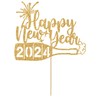 Decoración para tartas de feliz año nuevo 2023, decoraciones de
