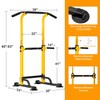 DlandHome Power Tower Dip Station Pull Up Bar for Home