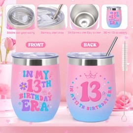 MOTONG Gifts for 13 Year Olds Girls, Happy Birthday Gift for 13 Presents for 13 Year Old Girl Socks Pearl Necklace Bracelet for Teen Girls Daughter Niece Sisters Classmates