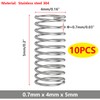 Ctyjia 10 PCS Compression Spring, 304 Stainless Steel Compressed Springs,