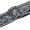 Electric Guitar Strap Adjustable Nylon Embroidered Shoulder Strap with Non