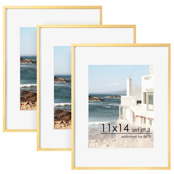 FLYJOE 11x14 Picture Frame | 11x14 Metal Picture Frame With