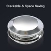 8pcs Stainless Steel Plates and Bowls Set Camping Dinner Dish