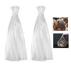 BRYHZKCM 100 pieces nylon mesh net bags reusable mesh bags,
