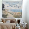 Mcehtle Coastal Ocean Christian Tapestry, Bible Verse Wall Tapestries, Isaiah