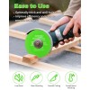 ZORUNNA Glass Cutting Disc for Angle Grinder 5-Pack Diamond Blades