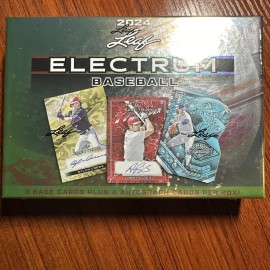 2024 LEAF ELECTRUM BASEBALL Sealed Hobby Box SKENES CREWS HOLLIDAY BAZZANA OHTAN