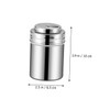 Gatuida Stainless Steel Seasoning Jar with Dial Condiment Container for