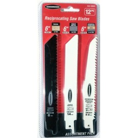 Reciprocating Saw Blades, Assortment Pack, 12 Pc.
