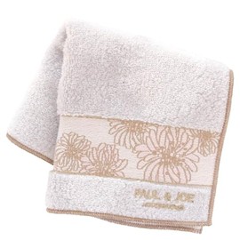 PAUL & JOE ACCESSOIRES 000287-0005-02 Paul & Joe Towel Handkerchief, Chrysantheme, Woven Pattern (Gray), Women's Towel, Hand Towel, Approx. 9.8 inches (25 cm)