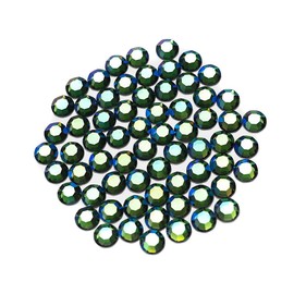 Green Turmaline AB, Preciosa Genuine Czech Crystals, Rhinestone Flatbacks, ss10 (2.8mm) ~ 1440pcs