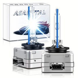 Asasytal D3S - Bombillas de xenón para faros delanteros de xenón 8000 K, blanco frío, azul brillante, haz alto/bajo, 35 W, xenón, 2 unidades