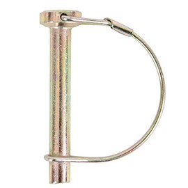 Koch Industries 4021513 PTO Locking Pin with Round Wire Retainer, 5/16 x 2-1/4-Inch, Yellow Zinc Plated
