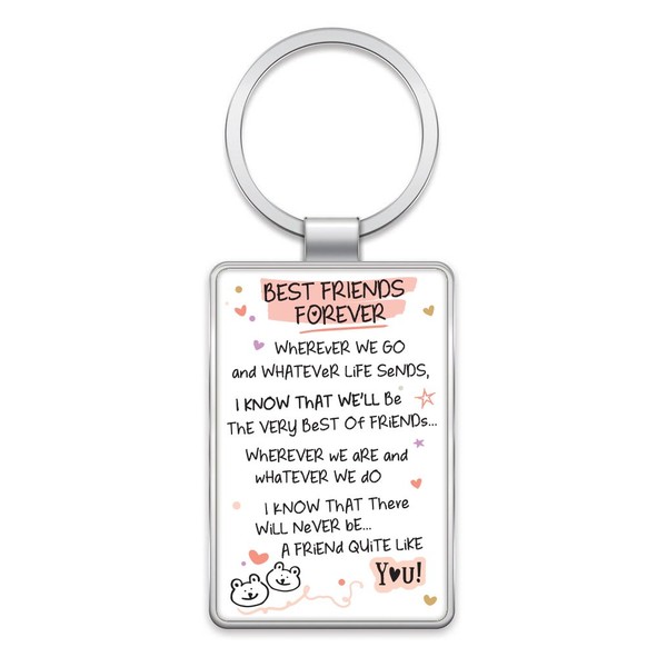 Inspired Words Keyring - Best Friends Forever - Gift Ideas