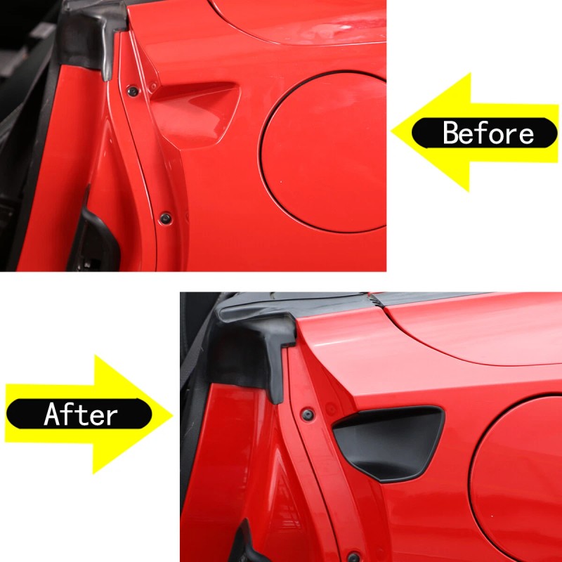 car-attention Modification Matte Black Car Door Handle Bowl Cover Trim