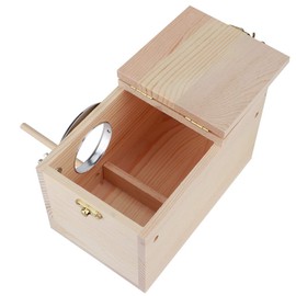 Parakeet Nesting Box, 4.7 x 4.7 x 7.7 in Wooden Bird House Breeding Box Wood Bird Cage House Parrots Mating Box Outdoor Garden Decoration Accessories