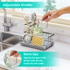HapiRm Sink Caddy Sponge Holder - Kitchen Sink Organizer with