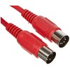 Adam Hall 3 Star Series MIDI Cable, red